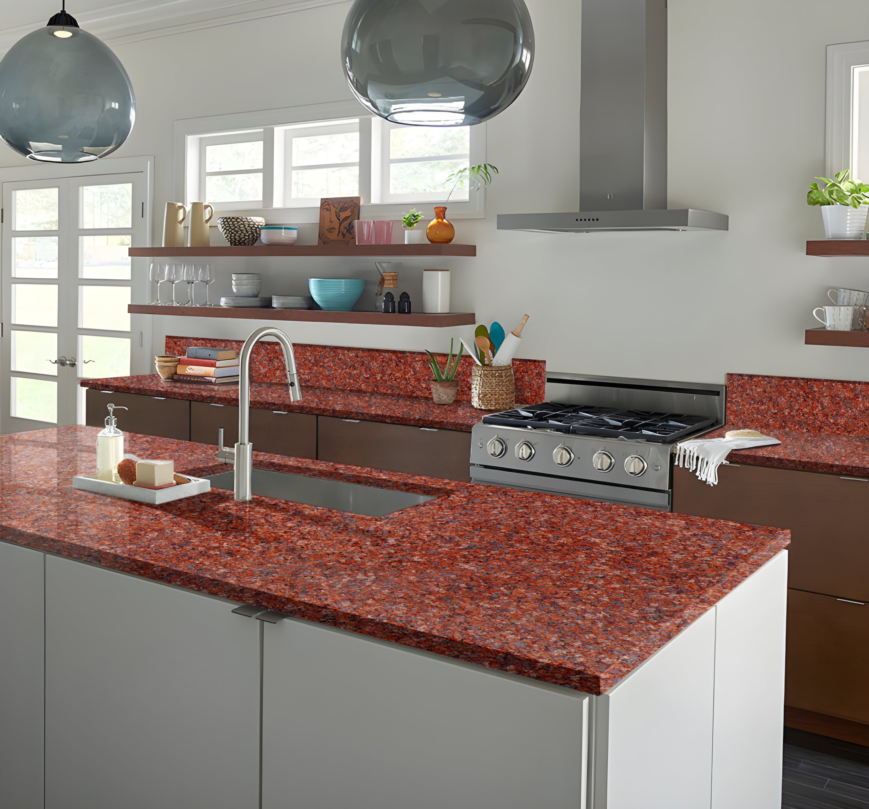 Red Kitchen Countertops